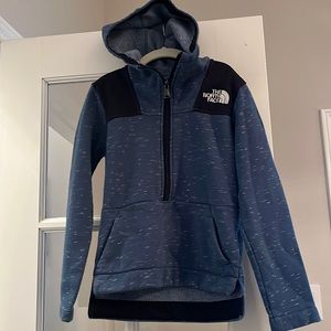 The North Face Boys Blue Hoodie Zipper Sweatshirt Jacket Size XS/6